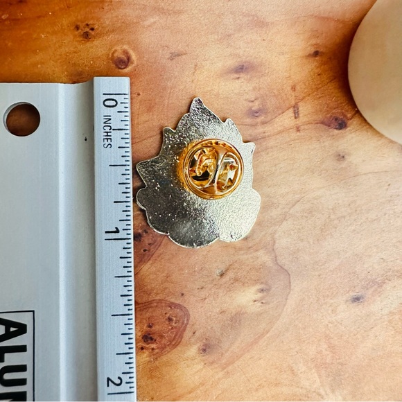 ✴️ 3/$10 Little Flame Holding onto Wood Enamel Pin - Picture 2 of 2